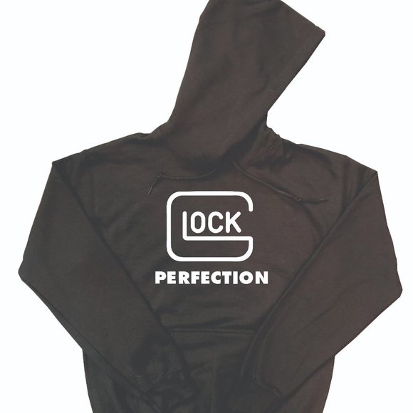 Gildan Shirts Glock Hoodie With Glock Perfection Design On Front Black White Design Poshmark